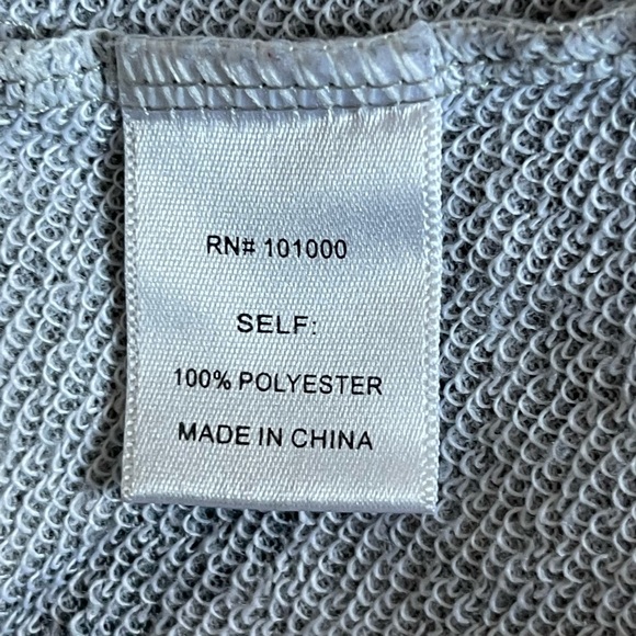 Ellie & Kate size XL Pot leaf Hoodie zip up , gray, and black - Picture 8 of 8